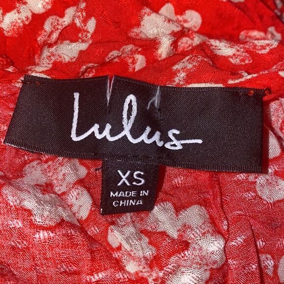 ✨ Garden Explorer Red Floral Print Mini Dress✨ - Picture 7 of 12